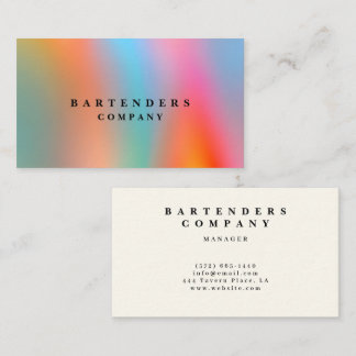 Modern Minimal Soft Gradient Colors  Visitekaartje