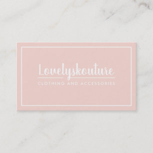 MODERN MINIMAL STIJLVOL eenvoudige border blush ro Visitekaartje