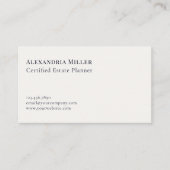 Modern Minimal Stijlvol Visitekaartje (Voorkant)