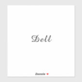 Modern Minimal Stylish Dell Design Sticker (Vel)
