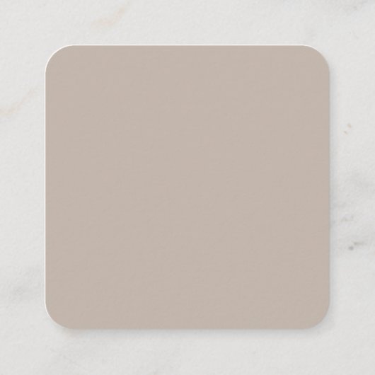 Modern Minimal Taupe RSVP QR Code Kaart (Achterkant)