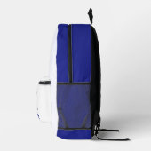 Modern Minimal The CEO Blue Bedrukte Rugzak (Rechts)
