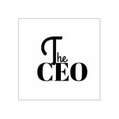 Modern Minimal The CEO Blue Rubberstempel (Afrduk)