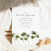 Modern Minimal Tropical Beach Palm Vrijgezellenfee Kaart