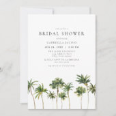 Modern Minimal Tropical Beach Palm Vrijgezellenfee Kaart (Voorkant)