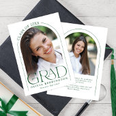 Modern Minimal Typography Green 2 Photo Arch Afstu Aankondiging