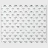 Modern Minimal Typography Holiday Merry Christmas Cadeaupapier (Vlak)