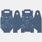 Modern Minimal Vissen Nautical Boy Baby shower Bedankdoosjes (Ongevouwen)