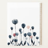 Modern Minimal Waterverf Wildflowers Afspraak Planner (Achterkant)