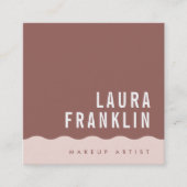 MODERN MINIMAL WAVE eenvoudige chique klei blush r Vierkante Visitekaartje (Voorkant)
