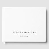 Modern Minimal Wedding Guest Book Gastenboek (Voorkant)
