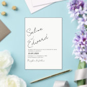 Modern Minimal Wedding Invitation Acryl Uitnodigingen (Insitu (Huwelijk))