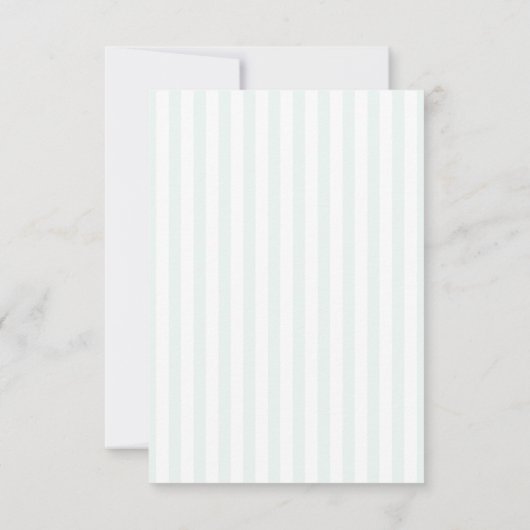 Modern Minimal Wedding Invitation with Stripe Kaart (Achterkant)