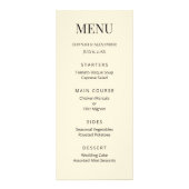 Modern Minimal Wedding Menu (Voorkant)