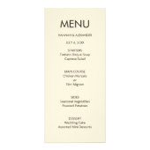 Modern Minimal Wedding Menu - Easy Edit (Voorkant)