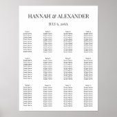 Modern Minimal Wedding Welcome Sign Poster (Voorkant)