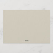 Modern Minimal Winter Floral Wedding Kaart (Achterkant)