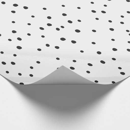 MODERN MINIMAL zwarte dalmation onperfecte plekken Cadeaupapier (Hoek)
