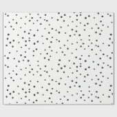 MODERN MINIMAL zwarte dalmation onperfecte plekken Cadeaupapier (Vlak)