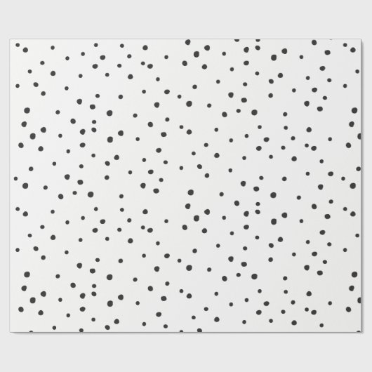 MODERN MINIMAL zwarte dalmation onperfecte plekken Cadeaupapier (Vlak)