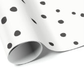 MODERN MINIMAL zwarte dalmation onperfecte plekken Cadeaupapier (Rol Hoek)