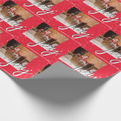 Modern Minimale Joy | Kerstfeestdag Cadeaupapier (Hoek)