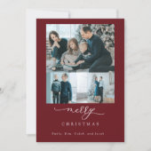 Modern Minimale Manuscript 3 Foto Merry Kerstred (Voorkant)