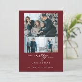 Modern Minimale Manuscript 3 Foto Merry Kerstred (Staand voorkant)