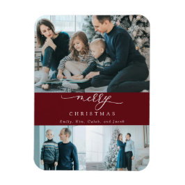 Modern Minimale Manuscript 3 Foto Merry Kerstred Magneet