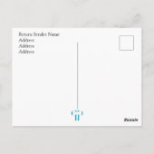 Modern | Minimale rouwkaart | Bloem Briefkaart (Achterkant)