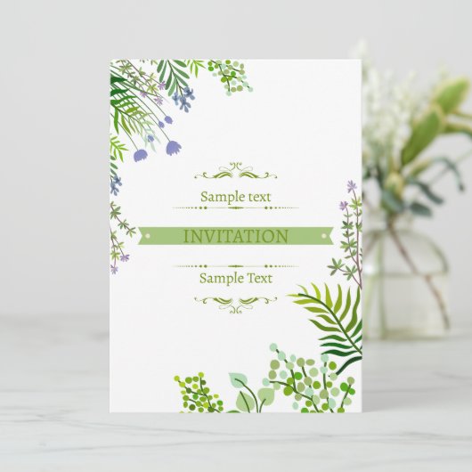 Modern minimalisme: eenvoud met stijluitnodiging kaart (Staand voorkant)