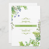 Modern minimalisme: eenvoud met stijluitnodiging kaart (Voorkant / Achterkant)