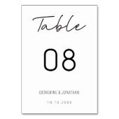 Modern minimalisme: legant bruiloft kaart (Voorkant)