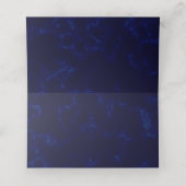 Modern Minimalisme Stijlschrift Marine Blauw Bruil Plaatskaartje (Binnenkant ongevouwen)
