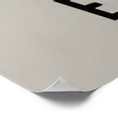 Modern minimalisme Stop nooit met ontdekken Poster (Hoek)