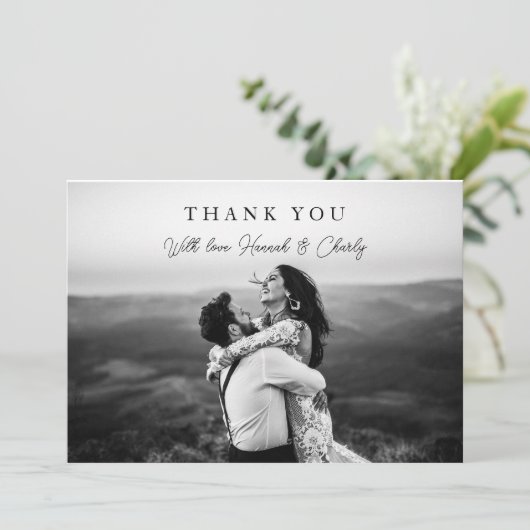 Modern minimalist 1 Foto bedankt (Staand voorkant)