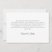 Modern minimalist 1 Foto bedankt (Achterkant)