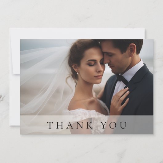 Modern minimalist 1 Foto bedankt (Voorkant)