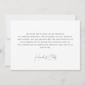 Modern minimalist 1 Foto bedankt (Achterkant)