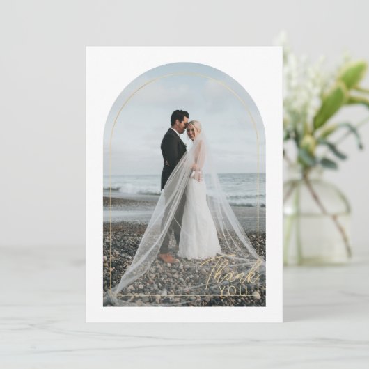 Modern minimalist 1 Foto bedankt (Staand voorkant)