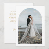 Modern minimalist 1 Foto bedankt (Voorkant / Achterkant)