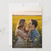 Modern minimalist 2 Photo Wedding Save The Date (Voorkant)