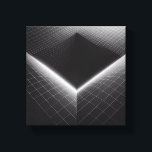 Modern Minimalist Abstract Grid Void - 3D Wirefram Canvas Afdruk<br><div class="desc">A striking and deep digital artwork featuring a collapsing geometric grid that creates a powerful 3D void or "wormhole" effect. The design emphasizes clean lines, dramatic perspective, and a sharp contrast between light and dark. Perfect for tech-themed offices, gaming rooms, or as a bold minimalist statement in modern home decor....</div>