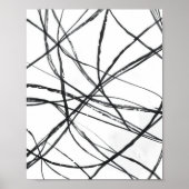 Modern Minimalist Abstract Line Art Poster (Voorkant)