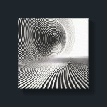 Modern Minimalist Abstract Linear Swirl - 3D  Canvas Afdruk<br><div class="desc">A visually stunning digital artwork featuring a field of rhythmic parallel lines that sweep upward into a massive, concentric spiral. The design creates a powerful sense of movement and 3D depth, blending mathematical precision with artistic fluidity. Ideal for tech-forward offices, modern creative studios, or as a dynamic focal point in...</div>