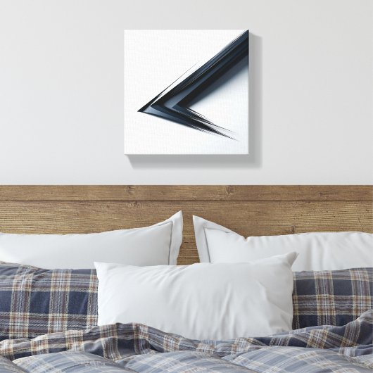 Modern Minimalist Abstract Sharp Vector - 3D  Canvas Afdruk (Insitu (Slaapkamer))