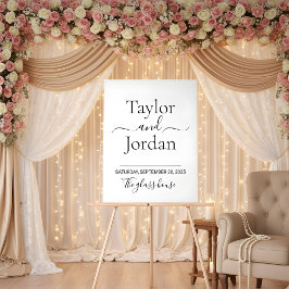 Modern Minimalist Acrylic Wedding Welcome  Acryl Bord