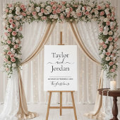 Modern Minimalist Acrylic Wedding Welcome  Acryl Bord
