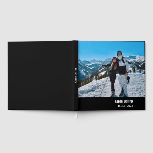 Modern Minimalist All Purpose Photo Album - Black  Gastenboek (Volledig)