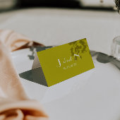 Modern Minimalist Army Green Wedding Place Cards Kaart